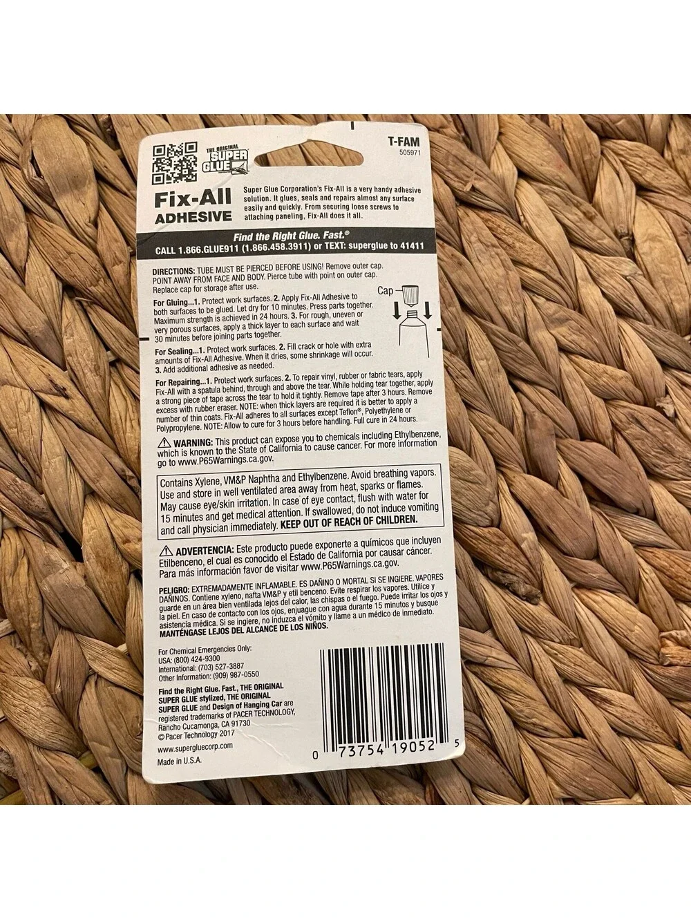 ✅Super Glue Fix-All Adhesive 5/8oz 18.4ml Tube Multi-Purpose Waterproof#️⃣0973